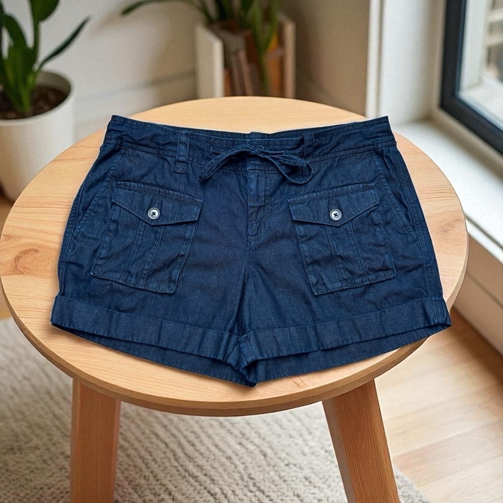 Ann Taylor LOFT, Lightweight Denim Shorts, Size 10, Blue